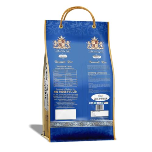 Image of Haryana King Premium Basmati Rice - 5kg | Extra Long Grain | Aged & Fluffy | Aromatic Rice for Biryani, Pulao & Daily Cooking | Non-Sticky Texture | Naturally Aged Basmati (Pack of 3)