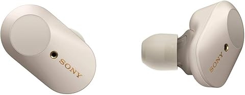 Sony WF-1000XM3 Truly Wireless Noise Cancelling Headphones with Mic, up to 32H battery life, stable Bluetooth connection, wearing detection, Black, One Size, with Alexa built-in - Silver