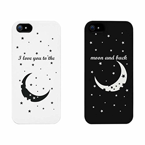 Yuwenz Ti Amo alla Luna Coppie di Corrispondenza di Telefono Cellulare per iPhone 4, iPhone 5, iPhone 5C, iPhone 6, iPhone 6 Plus, Galaxy S3, Galaxy S4, Galaxy S5, HTC One M8, LG G3