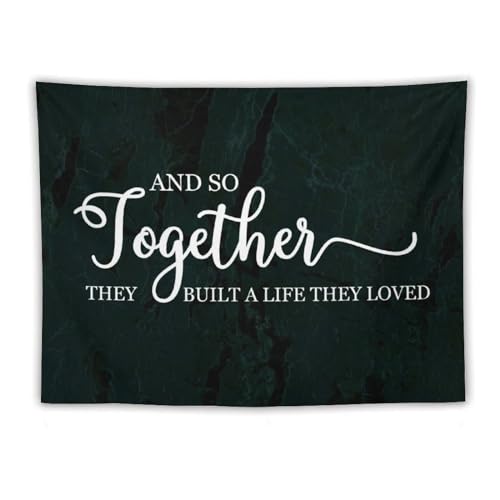 Tapiz estético decorativo de gran formato con texto inspirador en inglés