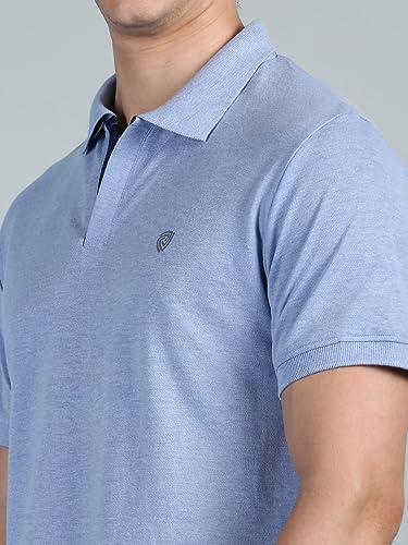 Image of Lux Cozi Mens Cotton Solid Relaxed Fit Polo Shirt