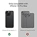 Pitaka MagEZ Case 4 - Black/Grey(Twill) for iPhone 15 Pro Max, 6.7-inch, Slim & Light, Case-Less Touch Feeling, 600D Aramid Fiber Made, Compatible with MagSafe