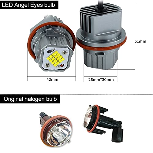 2 Piezas De Bombilla LED Para Ojos De ángel Blancos (luz De Marcador En