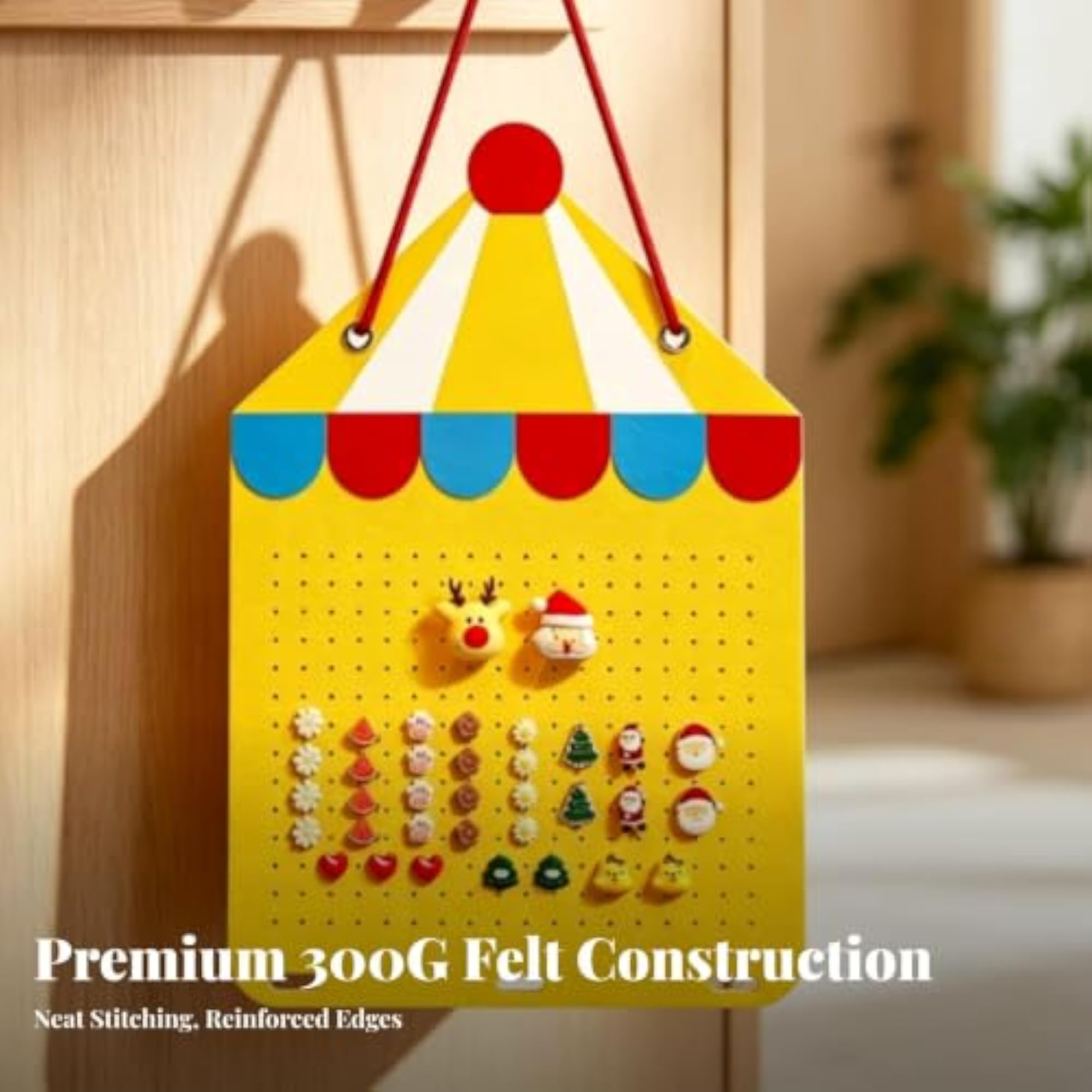 Hair Accessory Organizer with Hook for Bedroom