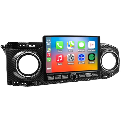 Image of QLED Radio for Toyota Tacoma Upgrade 2016-2023, Carbon Fiber Style,Touch Screen Stereo Replacement,Wireless Carplay Android Auto, 4G Network