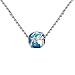 Silver Bead Charms 925 Sterling Silver Blue Earth Travel Beads for Charm Bracelets WOSTU Charm Jewelry