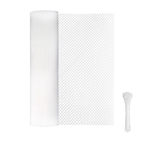 Valla De Malla De Gallina | 40 Cm X 3 M Red De Protección Para Aves | Valla De Jardín Con 50 Sujetadores Zip - Para La Protección De Las , Mascotas, Conejos, Balcón, Pat
