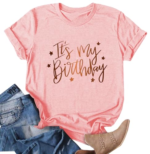 Birthday Shirts for Women Cute Birthday Squad Shirts Mama Shirts Birthday Gifts for Women4