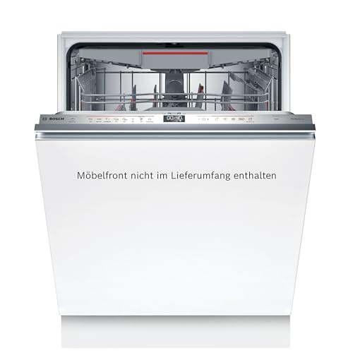 BOSCH SBH6TCX01E Vollintegrierter XXL-Geschirrspüler Serie 6, Einbau-Spülmaschine mit Besteckschublade, 60 cm, Home Connect, PerfectDry...