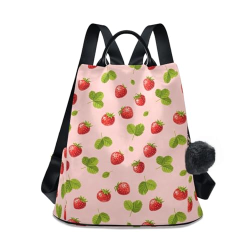 Sac à dos rouge de transport quotidien doté d'une ouverture zippée au dos