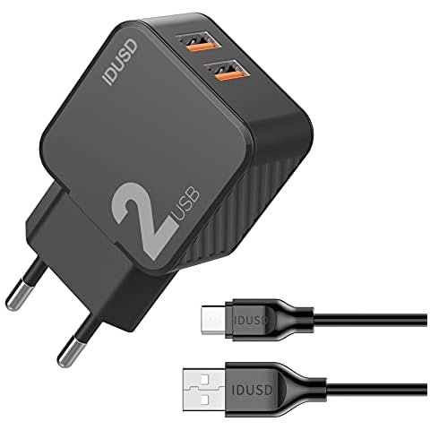 IDUSD Cargador Movil Doble Puertos USB Tipo C Cover