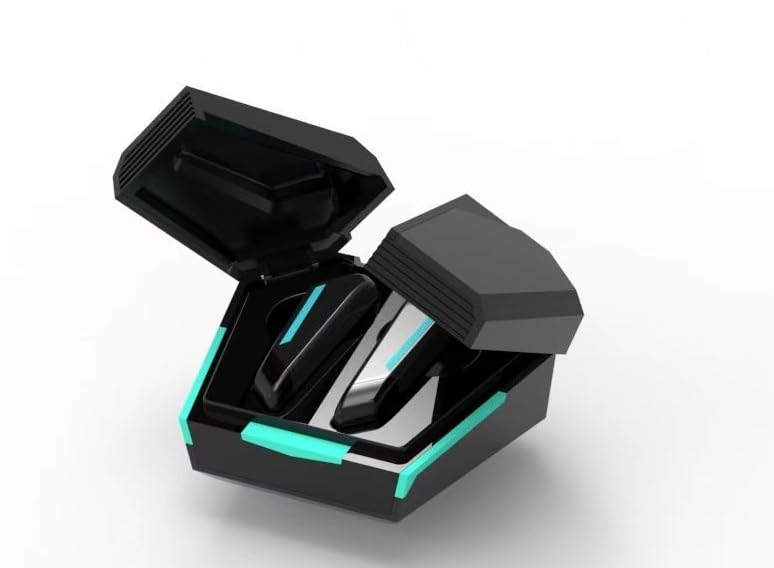 Image of BharatBuzz Gaming Healthy Playtime, Bluetooth Wireless Earphones with HD Mic, Fast Charging Case