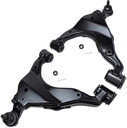 Image of Detroit Axle - Front 4pc Control Arms for 2005-2015 Toyota Tacoma 4 Lower & Upper Control Arms Assembly 2006 2007 2008 2009 2010 2011 2012 2013 2014 2015 Replacement
