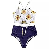 ✔ Antes de comprar,verifique la tabla de tallas antes de comprar y compare el tamaño con su tamaño original. Summer beach sexy traje de baño dividido traje de baño