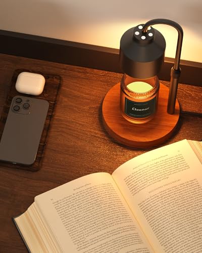 Electric Candle Warmer Lamp Black, Candle Lamp Warmer with Timer, Wax Warmer Lamp Candle Warmer for Jar Candles, Adjustable Height Candle Light Warmer with 2 Bulbs - Image 6