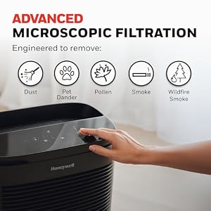 Honeywell PowerPlus HEPA Air Purifier for Home, 968 Ft² Rooms, HPA3100 — photo 3 of 6