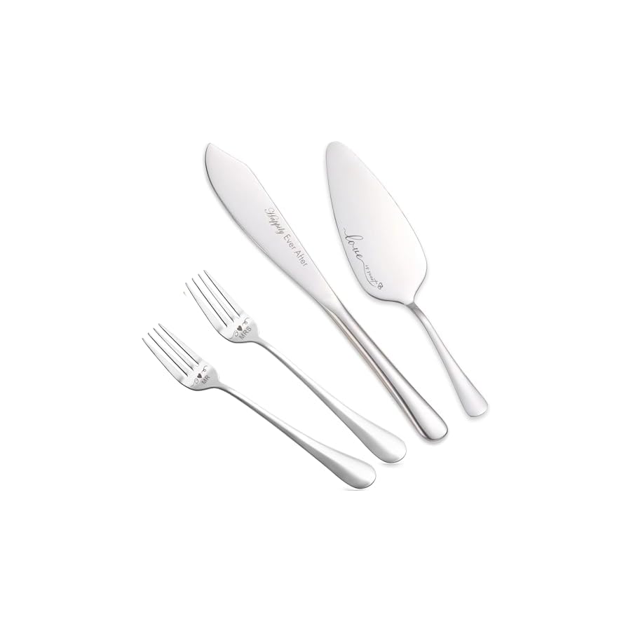 Wedding-Cake-Knife-and-Server-Set-Cake-Cutting-Set-for-Wedding-Cake-Cutter-Set-for-Wedding-Engagement-Gifts-for-Couples-Silver iooiluxry Wedding Cake Knife and Server Set, Cake Cutting Set for Wedding, Cake Cutter Set for Wedding Engagement Gifts for Couples (Silver)