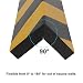 BUZIFU 2pcs Protección para Parachoques,Espuma para Golpes,Las Franjas Amarillas y Negras,Protectores para...