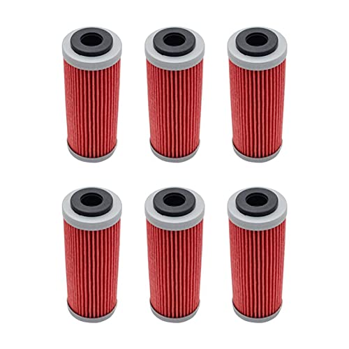 Filtre à huile moto SX SXF XCW empêchant l'usure moteur, lot de 6 filtres fiables