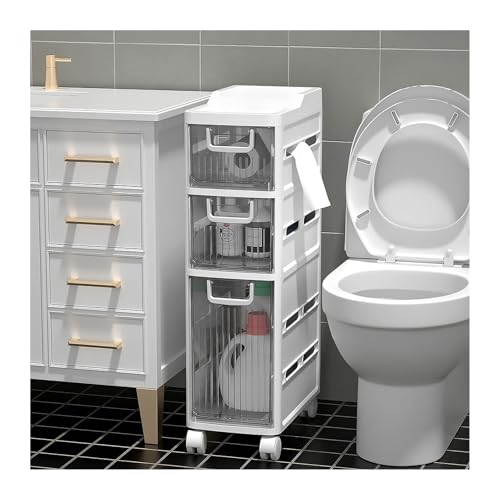 Bacs de rangement en plastique transparent pour cuisine et salon