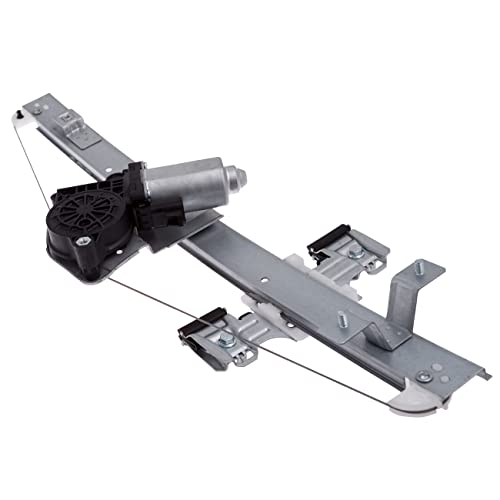 TUCAREST 741-388 (for 4-Door Extended Cab Pickup) Rear Left Power Window Lift Regulator with Motor Assembly Fit for 2007-2013 Chevy Silverado 1500 /G-M-C Sierra 1500 [# 82256 15901326 25885884]