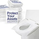 500 XL Toilet Seat Covers Disposable - 15 x 18 in Flushable Disposable Toilet Seat Covers for Adults...