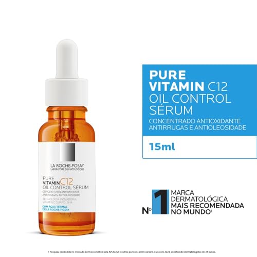 La Roche-Posay, Sérum Antirrugas para Peles Oleosas, Pure Vitamin C12 Oil Control, 15ML