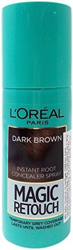 L'OREAL PARIS Magic Retouch Instant Root Concealer Spray - Dark Brown, 75Ml Bottle