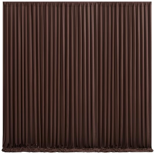 Toile de fond de mariage marron en polyester 3x3m pour photobooth réussi