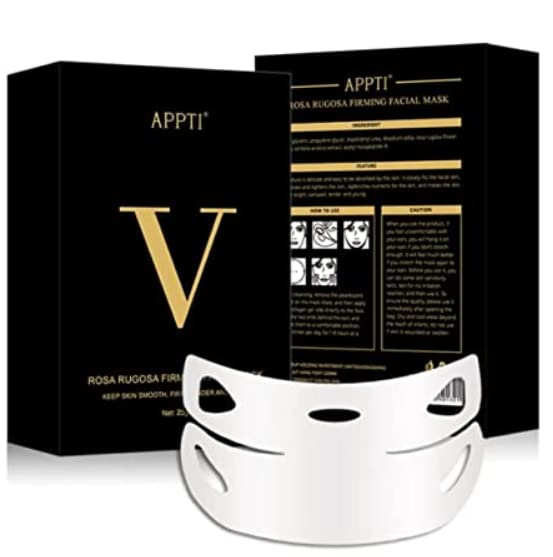 UrbanProducts APPTI V Shape Lifting Slim Face Mask 4d Double Lifting Facial Mask Pack of 2
