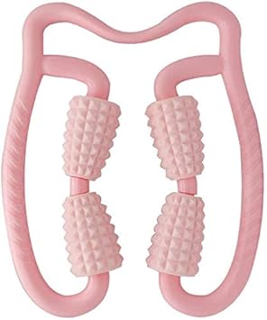 Amazon Ssora マッサージローラー 脚やせグッズ ストレッチ 太もも 挟んでマッサージ 筋膜ローラー クササイズグッズ マッサージ器 脚やせグッズ ピンク Ssora スポーツ アウトドア