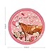 Swavecat 50PCS All You Need is Love Farm Animal Label Stickers Rose Flower and Farm Cattle Cow Vinyl Round Circle Sticker Teacher Reward Motivational Sticker for Scrapbook Water Bottle 4inch