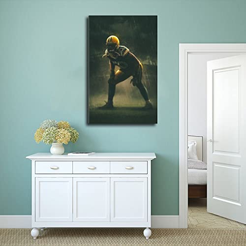 A. J. Hawk American Football Poster Canvas Poster Bedroom Decor Sports Landscape Office Room Decor Gift Unframe: 16X24Inch(40X60Cm) #TOP3
