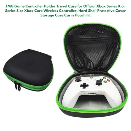 Image of TMG Travel Case Compatible with Xbox Series X /S & Core Wireless Controller Hard Shell Home Safekeeping Protective Cover Storage Case Carrying Bag (Black)