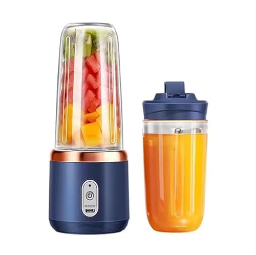 USB Portable Smoothie Blender & Travel Cup – Navy/Rose Gold