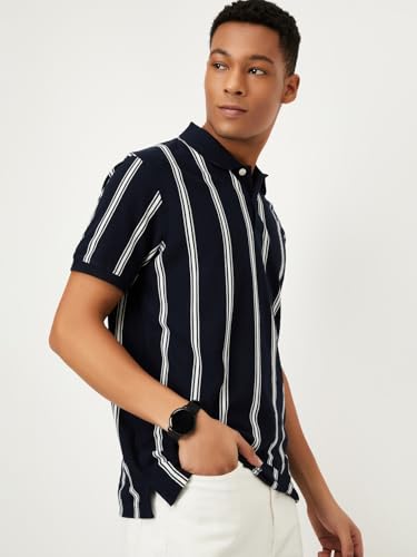 Image of Max Men Striped Polo T-Shirt