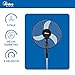 Imagen de ARDES - AR5AM40P Ventilador de Pedestal con Telemando y Temporizador Silencioso y Potente 3 Aspas 40 cm Oscilatorio con Altura e Inclinación Regulable Ventilador de Pie Ardes 3 Velocidades