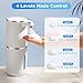 2 Pack Automatic Soap Dispensers,12.8oz/380ml USB Touchless Automatic Foaming Soap Dispenser,Rechargeabled Wall Mounted Smart Soap Dispenser for Bathroom Kitchen Dish Soap