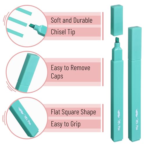 image for Mr. Pen- Aesthetic Highlighters, 8 Pack, Chisel Tip, New Vintage, Cute
