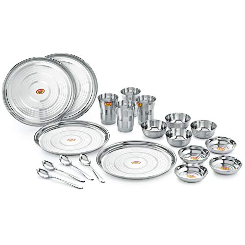 Anjali 20pcs Stainless Steel Dinner Set (Tool Finishes)