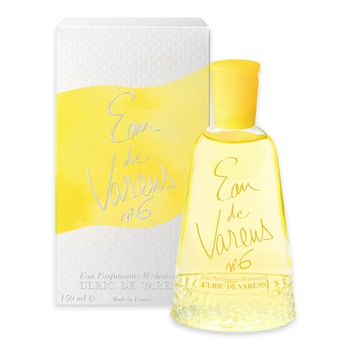 ULRIC DE VARENS - Eau de Varens N°6 - Avec Étui - Hespéridé, Orange, Boisé - Parfum Femme & Homme - Eau Parfumante Hydratante - Made in France - 150 ml