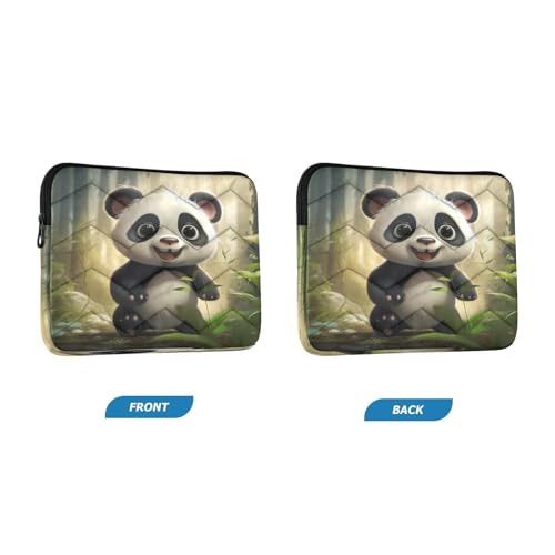 Funda para portátiles 13-14 pulgadas con diseño de panda impermeable miniatura 2