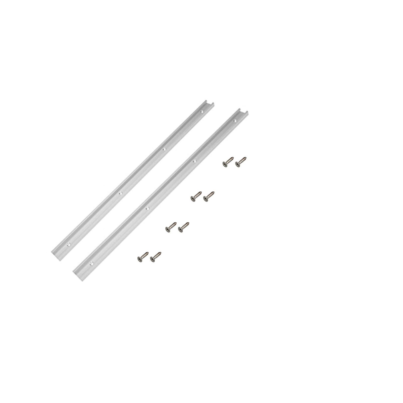 2個 Tスロットトラック 30mm標準規格マイタートラック マイタースロット天板用 アルミ合金、大工ツール テーブルソー用 (600mm)