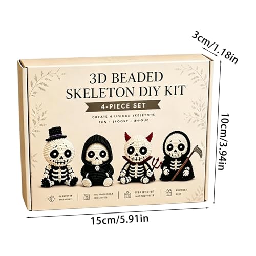 Kit de fabrication de perles cadeau idéal mini figurine d'Halloween et loisirs