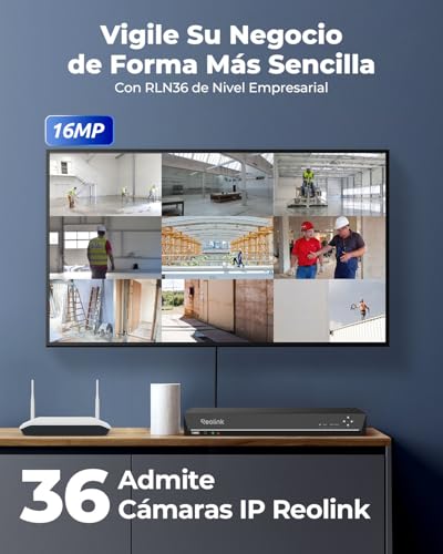 Miniatura 2 de Reolink Nvr 36ch, Soporta Reolink Cámaras 12mp 4k 5mp 4mp, 3 Bahías Para Hdd No Incluye Hdd , Sistema Alarma O I Integrado, Grabador Camaras Seguridad De 36 Canales Conmutador Poe Necesario , Rln36