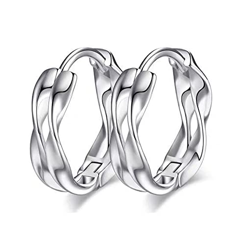 Doppelter Reifen Ohrringe für Herren, Coole Persönlichkeit Hip Hop Trend Ohrringe, Einzigartige Einfache Herren Ohrringe aus Sterlingsilber, Geschenk für Männer Cover
