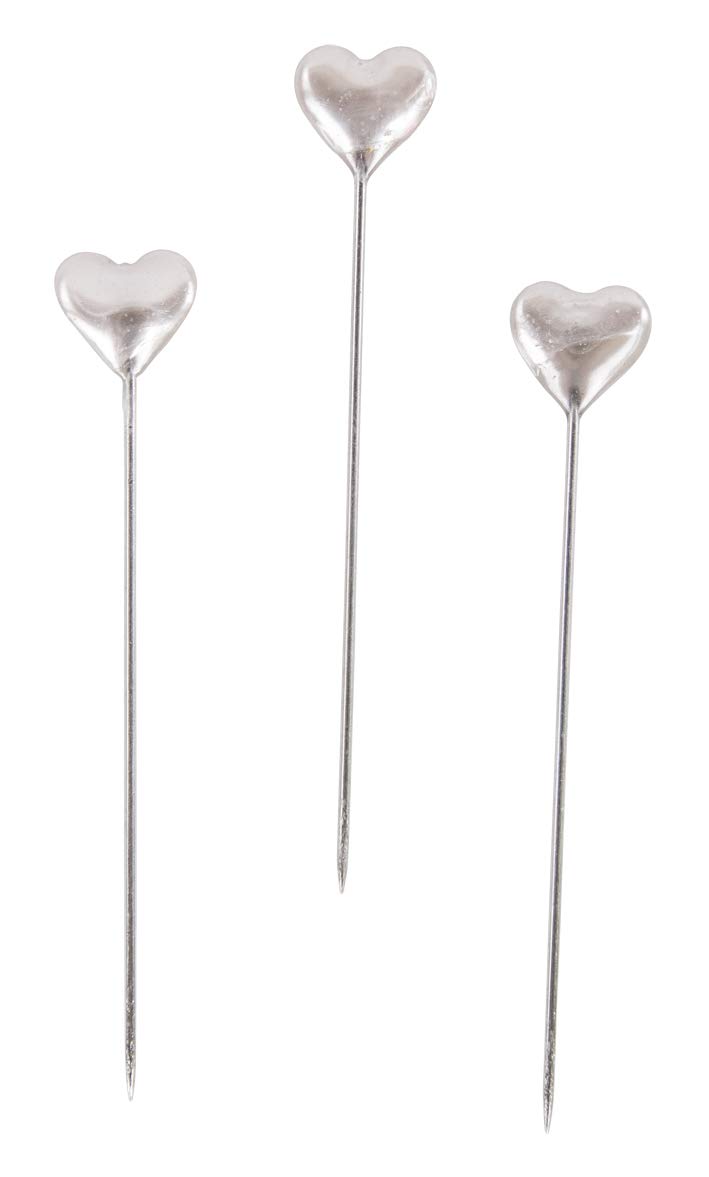 Rayher Decorative Pin Heart 9 mm Diameter Mother of Pearl