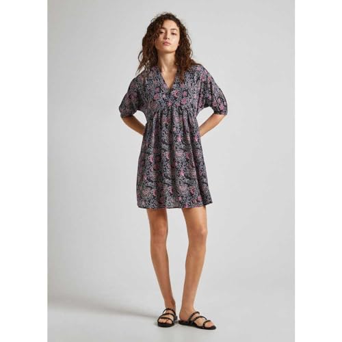 Pepe Jeans Para Mujer. PL953488 Vestido Darcy Negro (L), Casual, AlgodóN, Manga Corta, Sostenible - 6