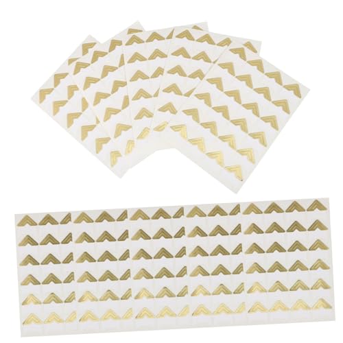 Beatifufu Scrapbooking Materials 10 Sheets Photo Corners Stickers Self Adhesive Picture Frame Corners for