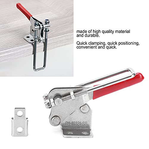 Stainless Steel Toggle Latch Catch, Fast Clamping, Ergonomic Handle, Easy Installation, for Woodworking Home Improvement - Image 3